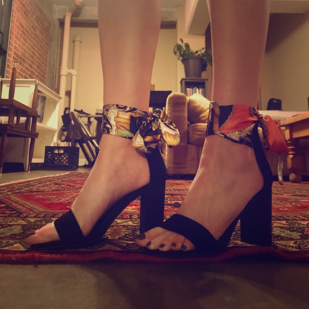Jeffrey Campbell Lindsay-T scarf heels